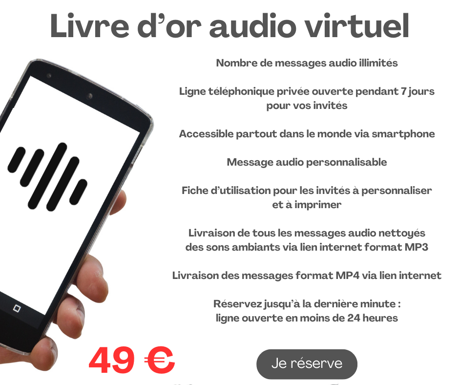 formule livre d'or audio virtuel location en France