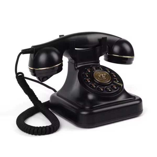 téléphone livre d'or audio noir style années 20 en location